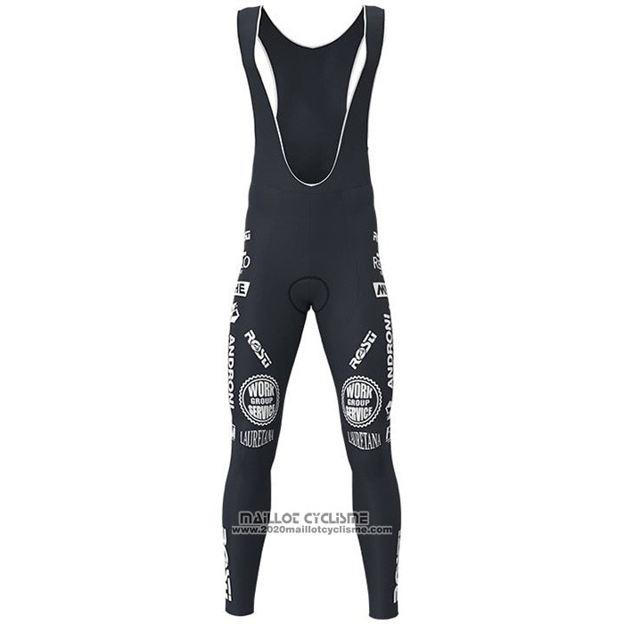 2021 Maillot Cyclisme Androni Giocattoli Blanc Rouge Manches Longues et Cuissard